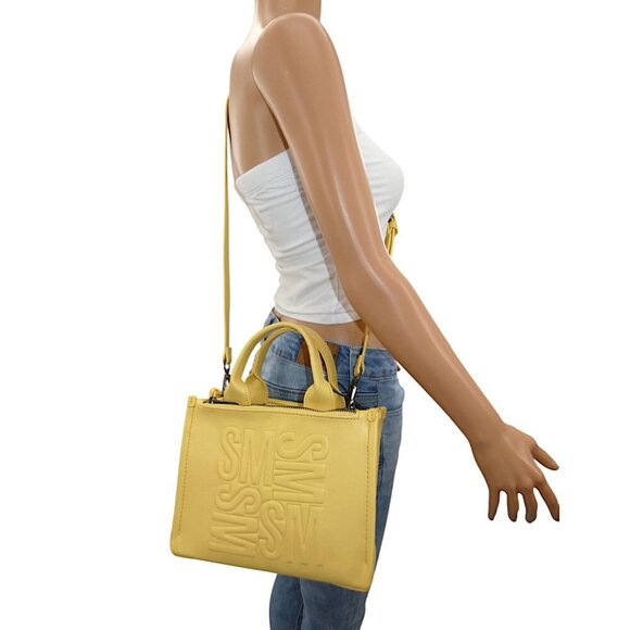 Steve Madden Butter Yellow Adjustable Crossbody Bag Preppy Minimalist Y2K Trendy - Picture 15 of 15